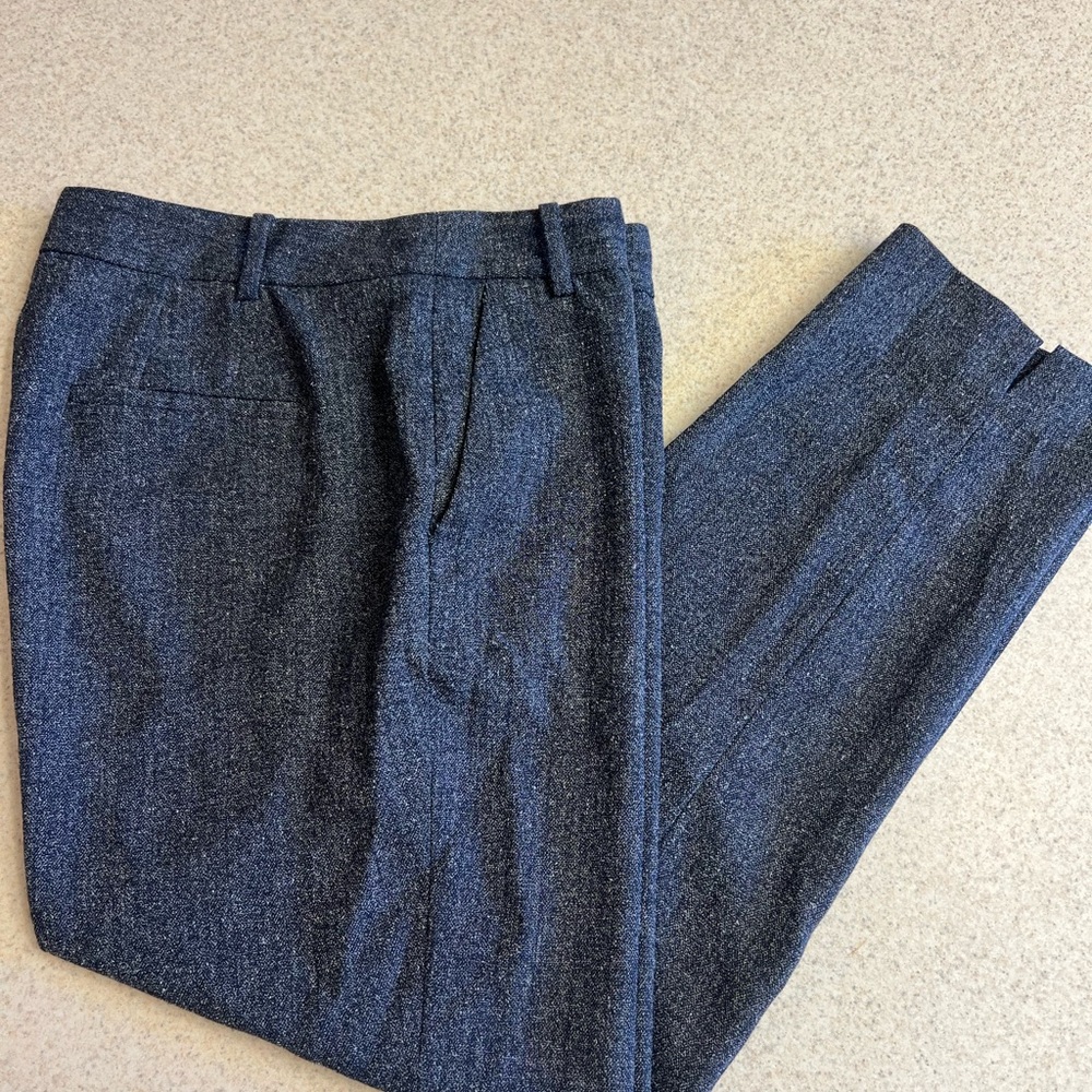 Zara Gray Textured Trousers